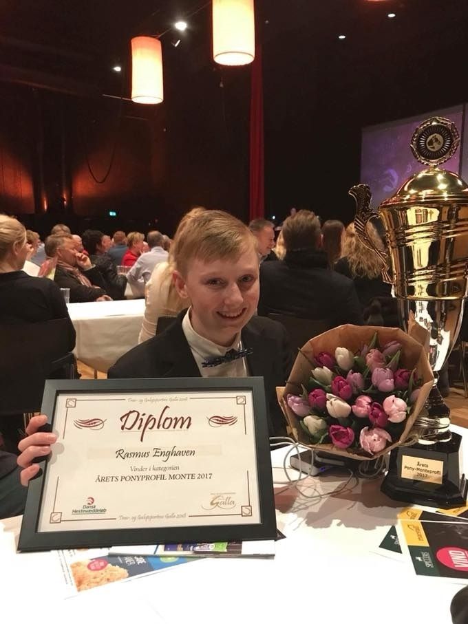 20/1
Rasmus Enghaven var nomineret i begge ponykategorier ved Hestesportens Galla og for kort tid siden er Rasmus udråbt som Årets Ponymontéprofil 2017 - stort tillykke til Rasmus